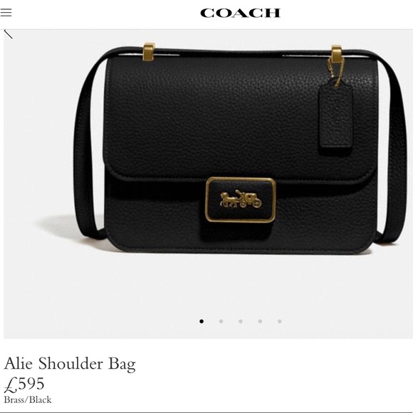 Coach Soft Pebbled Leather High End Alie Bag New - Picture 10 of 10